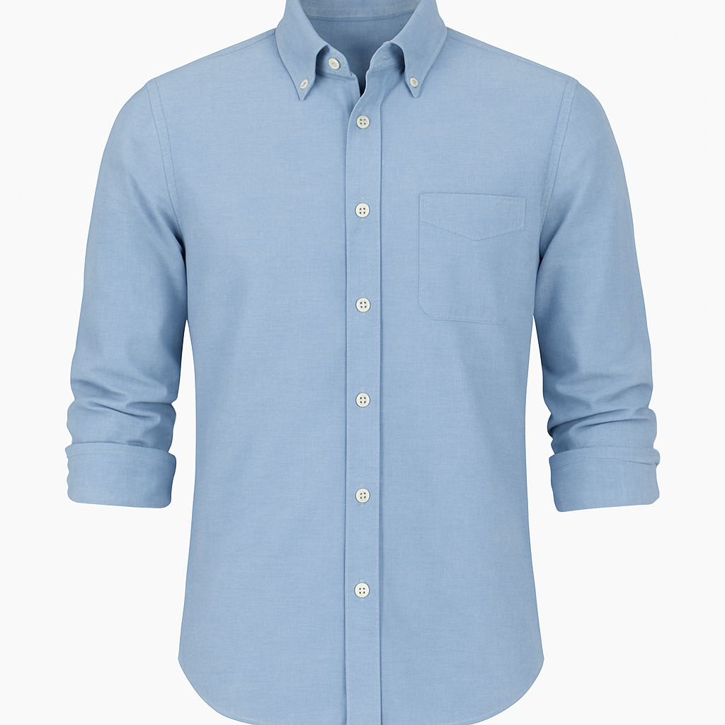 Cotton Chambray Shirt - Roliggi Shirts