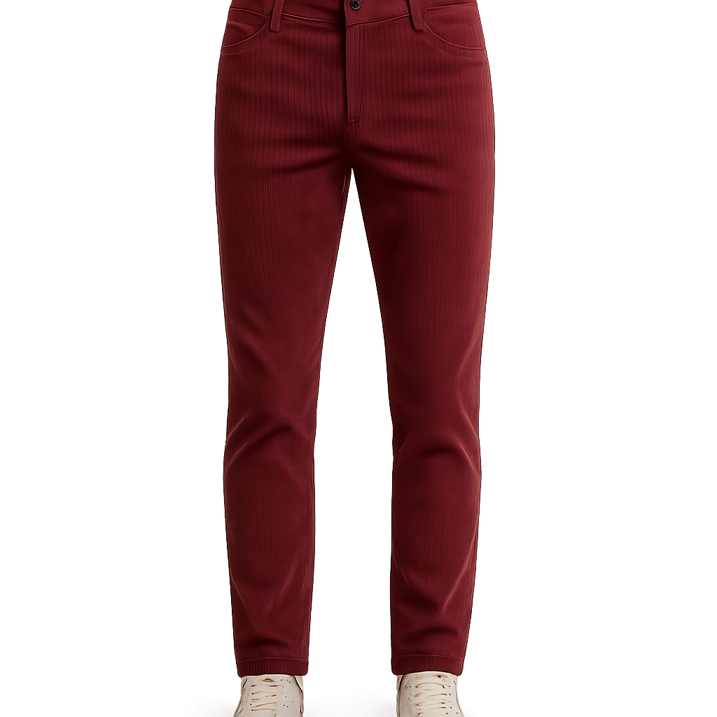 Crimson Corduroy Pants - Roliggi Pants