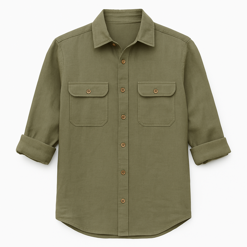 Linen Safari Shirt - Roliggi Shirts